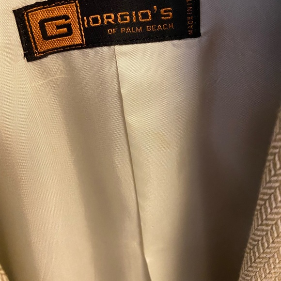 Giorgio's of Palm Beach, beautiful herringbone , extremely soft cashmere blend - Picture 3 of 4